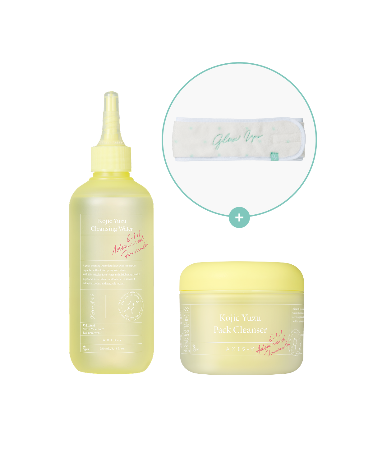 AXIS-Y Kojic Yuzu Cleansing Duo with Official Store Exclusive Headband