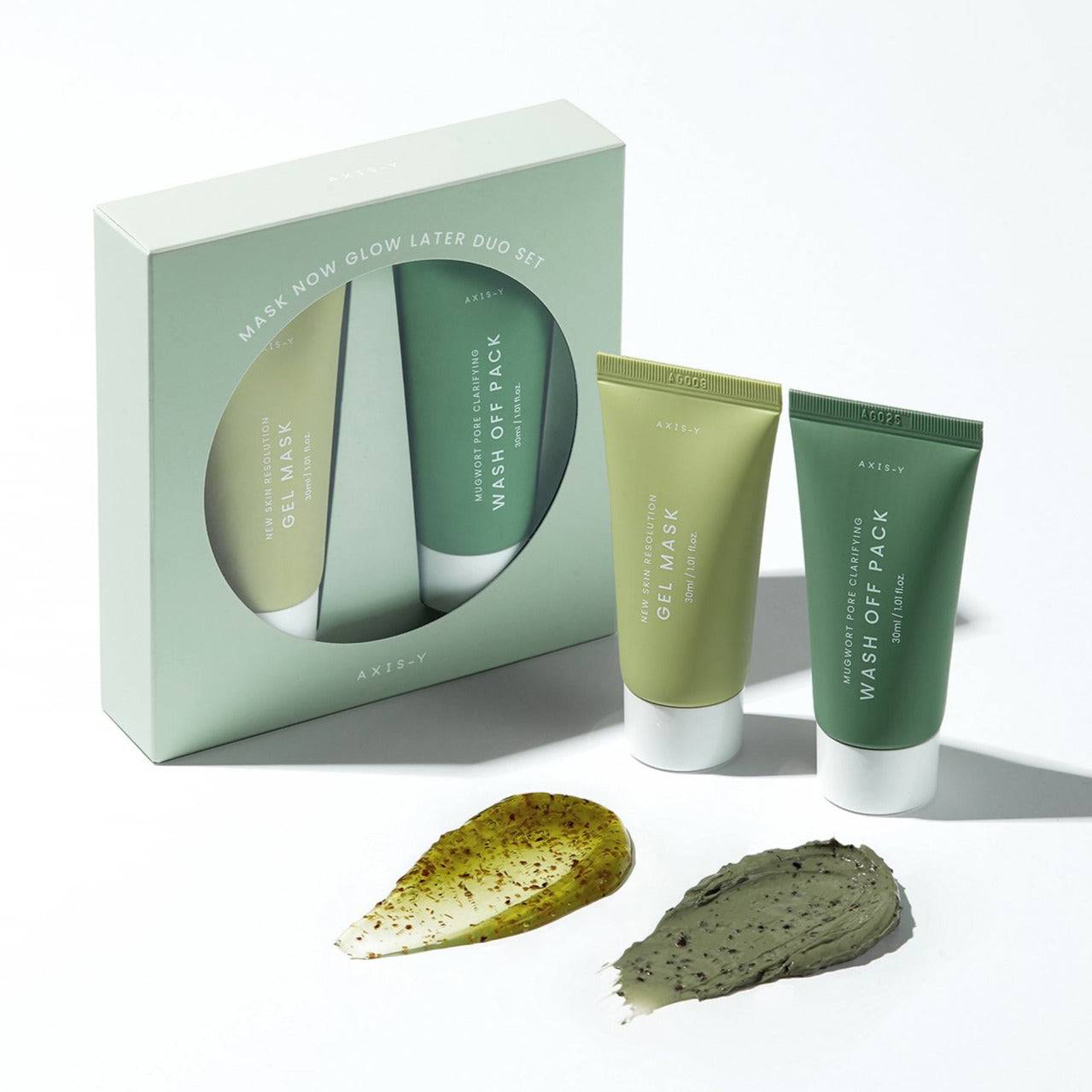 featured AXIS-Y Mask Now Glow Later Duo Set